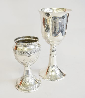 Lot 9 - A German Silver Goblet and an Italian Silver...