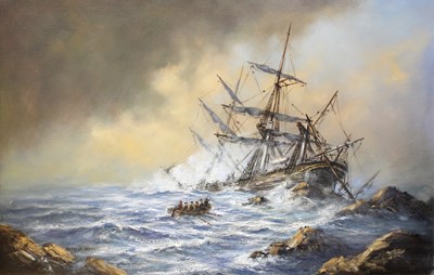 Lot 1137 - Anthony Hedges (20th century) Shipwreck and...