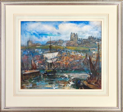 Lot 1037 - Rowland Henry Hill (1873-1952) View of Whitby...