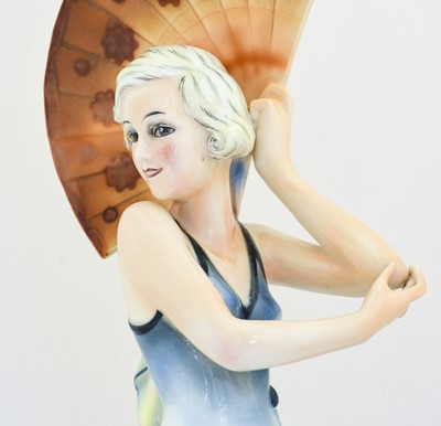 Lot 75 - An Art Deco Katzhutte Pottery Figure, modelled...