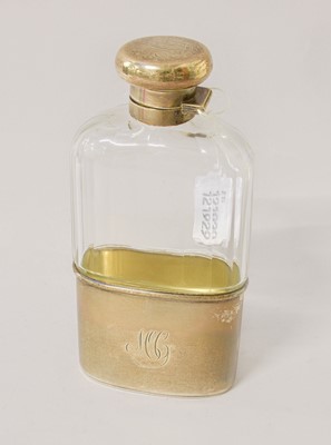 Lot 131 - A George V Silver-Mounted Spirit-Flask, by T....