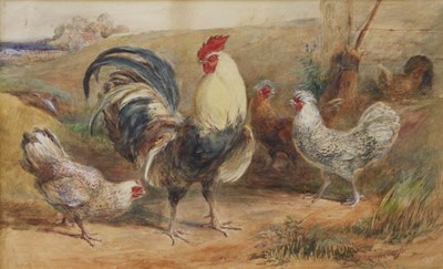 Lot 1139 - Charles Harvey Weigall (1794-1877) Rooster and...