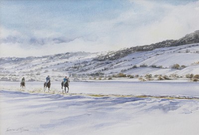 Lot 1140 - Lynne R Moore (Contemporary) Gallops in the...