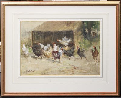 Lot 1138 - John Falconer Slater (1857-1937) Chickens...