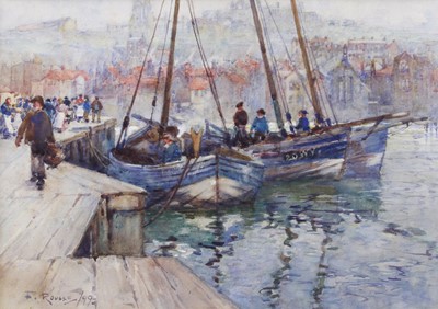 Lot 1136 - Frank Rousse (fl.1895-1917) Boats before...