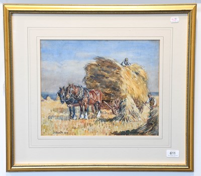 Lot 611 - James William Booth (1867-1953) Hay Wagon...