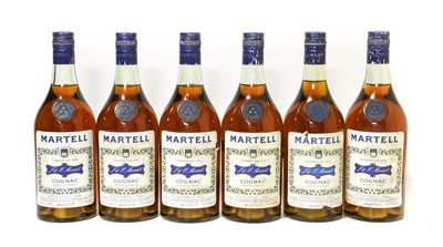 Lot 3104 - Martell Three Star Cognac, 1970s bottling (six...