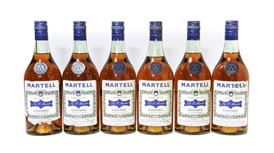 Lot 86 - Martell Three Star Cognac, 1970s bottling (six...
