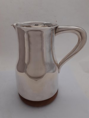 Lot 2268 - An Italian Silver and Wood Water-Jug