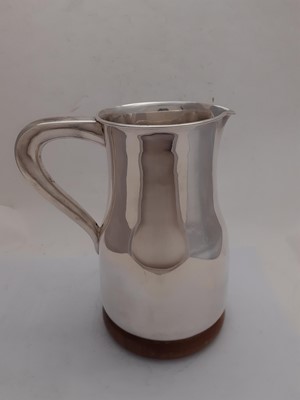 Lot 2268 - An Italian Silver and Wood Water-Jug