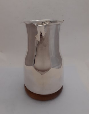 Lot 2268 - An Italian Silver and Wood Water-Jug