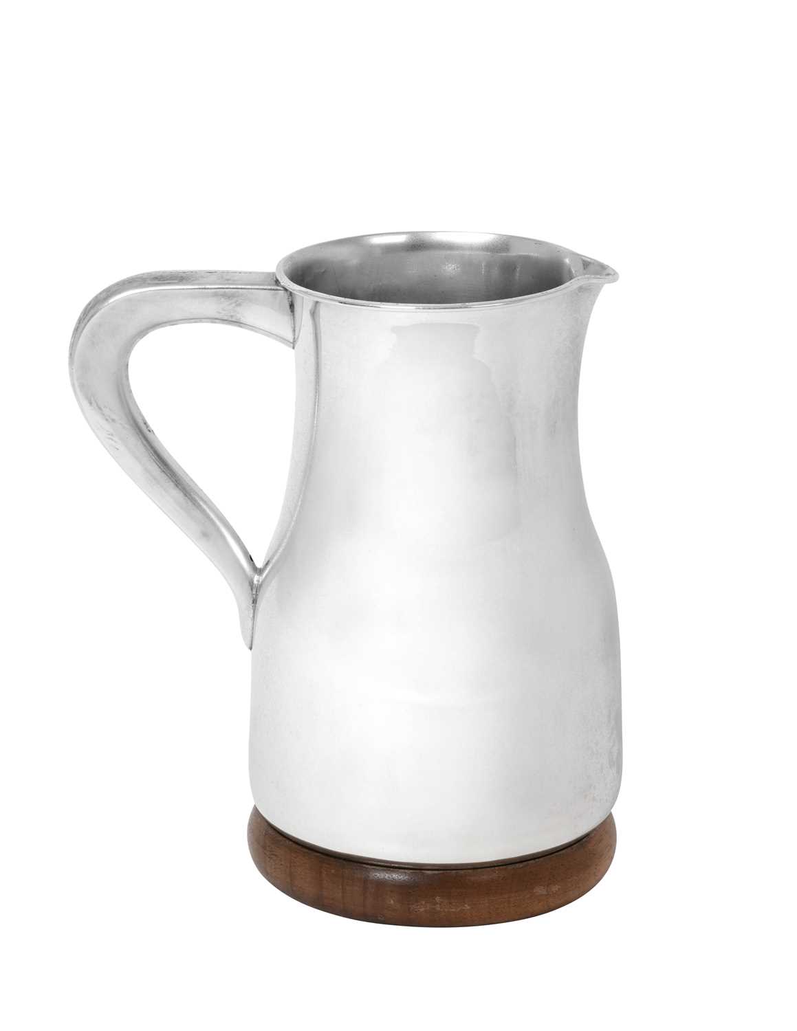 Lot 2268 - An Italian Silver and Wood Water-Jug