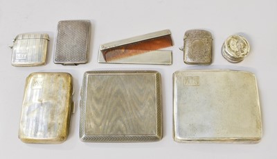 Lot 102 - A Collection of Assorted Silver Boxes,...