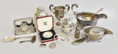 Lot 79 - A Collection of Assorted Silver, including a...