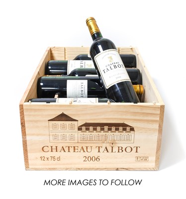 Lot 3082 - Château Talbot 2006 Saint-Julien (twelve bottles)