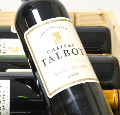 Lot 3082 - Château Talbot 2006 Saint-Julien (twelve bottles)
