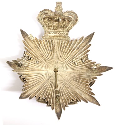 Lot 34 - A Victorian Officer's Four Part Silvered Metal...
