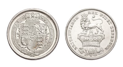 Lot 84 - 2x Regency Period Shillings, comprising;...
