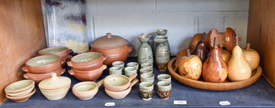 Lot 284 - A Quantity of Leach Pottery, Treen Bowl &...