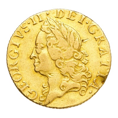 Lot 225 - George II, Half Guinea 1759, old laureate head...