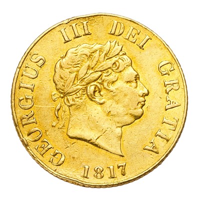 Lot 235 - George III, Half Sovereign 1817 (S.3786) one...