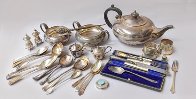 Lot 59 - A Collection of Assorted Silver and Silver...