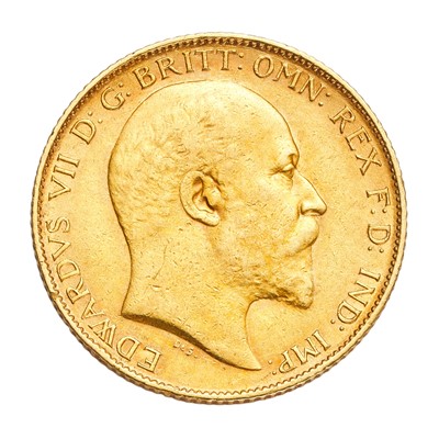 Lot 268 - Edward VII, Half Sovereign 1908; good fine