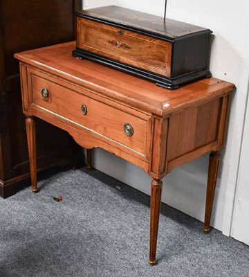 Lot 1173 - A French Cherry Wood Side Table, fitted with a...