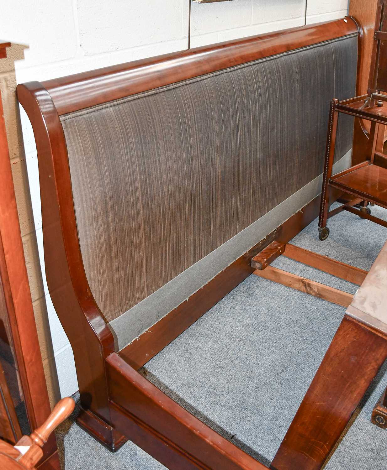 Lot 1211 - A Simon Horn Super King Size Sleigh Bed, with...