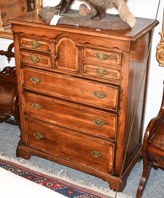 Lot 1242 - An Oak Side Cabinet, the moulded rectangular...