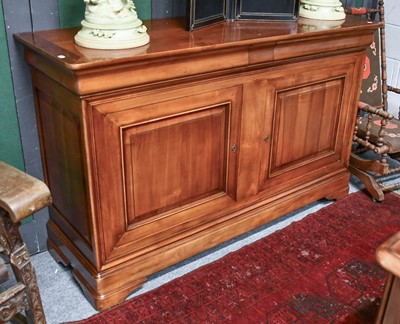 Lot 1254 - A Large Cherry Wood Side Cabinet by Brigitte...