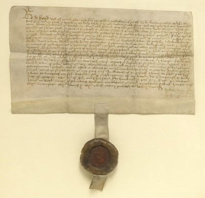 Lot 126 - Manuscript Deed. A manuscript deed for the...