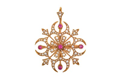 Lot 2123 - An Early 20th Century Synthetic Ruby and Split...