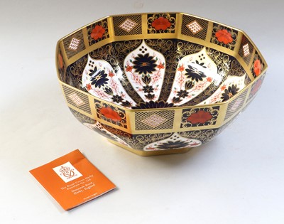Lot 183 - A Royal Crown Derby Porcelain Octagonal Bowl,...