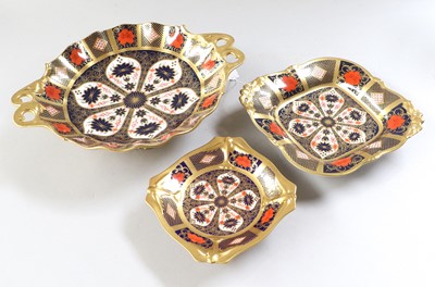 Lot 191 - A Royal Crown Derby Porcelain Twin Handled...