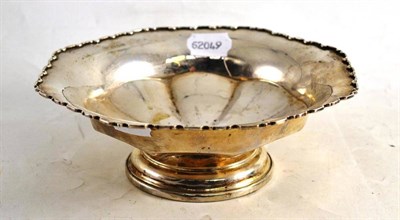 Lot 83 - Silver pedestal dish (weighted)
