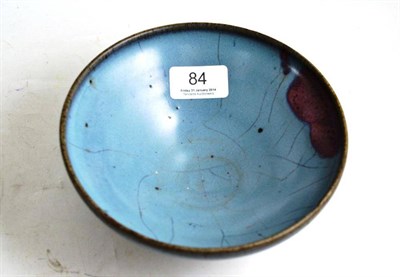 Lot 84 - A Chinese Jun glazed bowl, 16.5cm diameter