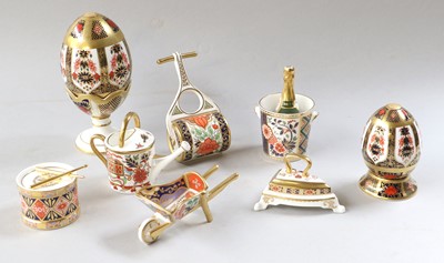 Lot 190 - A Royal Crown Derby Porcelain Easter Egg and...