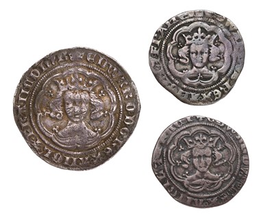 Lot 23 - 3x Edward III, Hammered Coins, all pre-treaty...