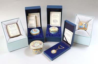 Lot 203 - Halcyon Enamels, five limited edition enamel...