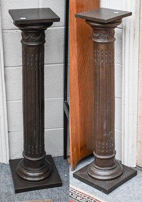 Lot 1216 - A Pair of Reproduction Columnar Stands, 103cm...