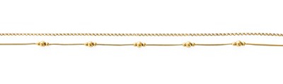 Lot 27 - A 9 Carat Gold Trace Link Chain, length 76.5cm;...