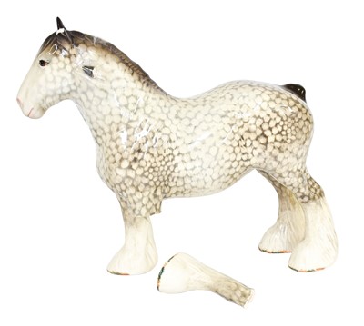 Lot 2185 - Beswick Shire Mare, model No. 818, rocking...