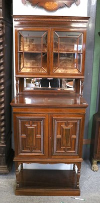 Lot 1378 - An Edwardian Rosewood Side Cabinet, with...