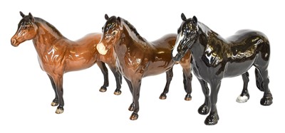 Lot 2177 - Beswick Mountain and Moorland Ponies...