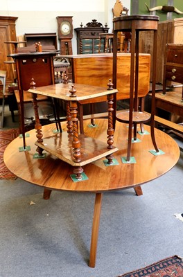 Lot 1405 - A Victorian Inlaid Burr Walnut Two Tier...