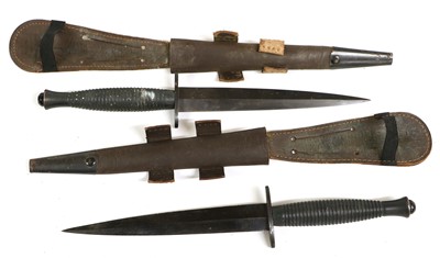 Lot 175 - TwoThird Pattern Commando Knives, each with...