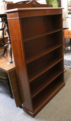 Lot 1412 - A Mahogany Open Bookcase, 95cm by 23cm by 157cm