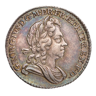 Lot 66 - George I, Sixpence 1723, SSC in angles (Bull...