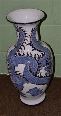 Lot 105 - Large Oriental vase, 63cm high